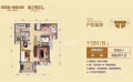 碧桂园珊瑚宫殿Y051/B  88㎡ 户型图