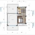广西钦州红树湾十里金滩105㎡2房2厅2卫低层联排复式小洋房二层 两居 105㎡ 户型图