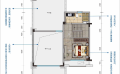 广西钦州红树湾十里金滩113㎡2房2厅2卫低层联排复式小洋房二层  113㎡ 户型图