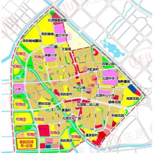 佛山顺德区北滘地图图片