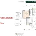 三湘印象森林海尚城全明格局三居室 三居  户型图