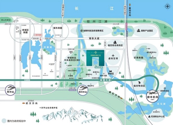鄂州市鄂城新区区划图图片