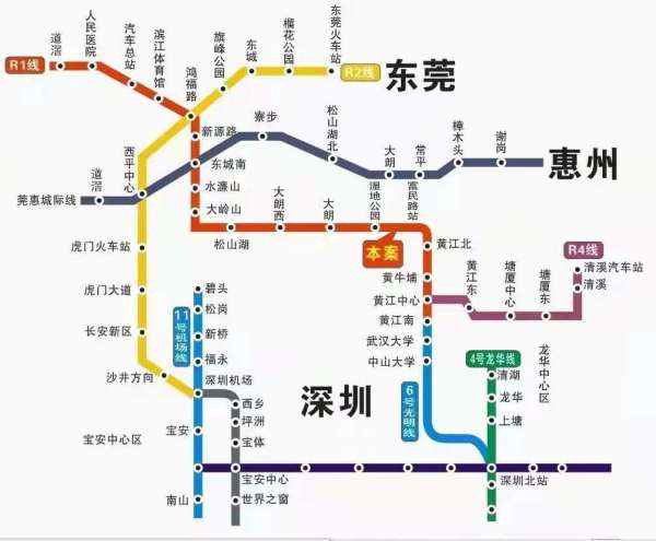 东莞地铁一号线线路图图片