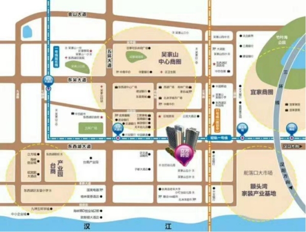 武汉吴家山地图图片