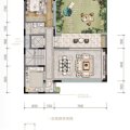 重庆·香港置地·公园大道中式合院B1户型5室3厅3卫1厨-一层 五居 370㎡ 户型图