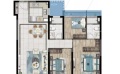 MOC芯城汇·四期住宅·澜庭IN3室2厅2卫1厨  115㎡ 户型图