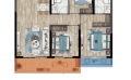MOC芯城汇·四期住宅·澜庭IN3室2厅2卫1厨  102㎡ 户型图