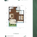 中国•紫鹊界康养小镇精装一房一厅 一居 43.26㎡㎡ 户型图