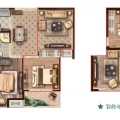扬州·九龙湾树人园新A1户型2室2厅1卫1厨 两居 70㎡ 户型图
