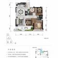 泽晟悦澜山107-135平方米，高拓展户型，4.5-5.8米客厅开间， 三居  户型图