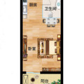 杭州·天目山养生度假公寓 一居 42㎡ 户型图