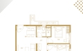 平湖中科谷公寓双阳台大平层，通天然气  80㎡ 户型图