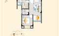 乐村兴茂康养旅游度假区一室一厅一卫  38.24平米㎡ 户型图