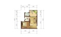 方斗花园一室两厅改两室两厅  45-49平米㎡ 户型图